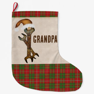 Whimsical Wrenches Personalised Large Christmas Stocking