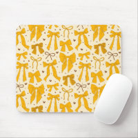 Whimsical Yellow Bows Pattern