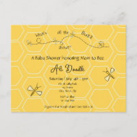 Whimsical Yellow Honey "Mummy to Bee" Baby shower