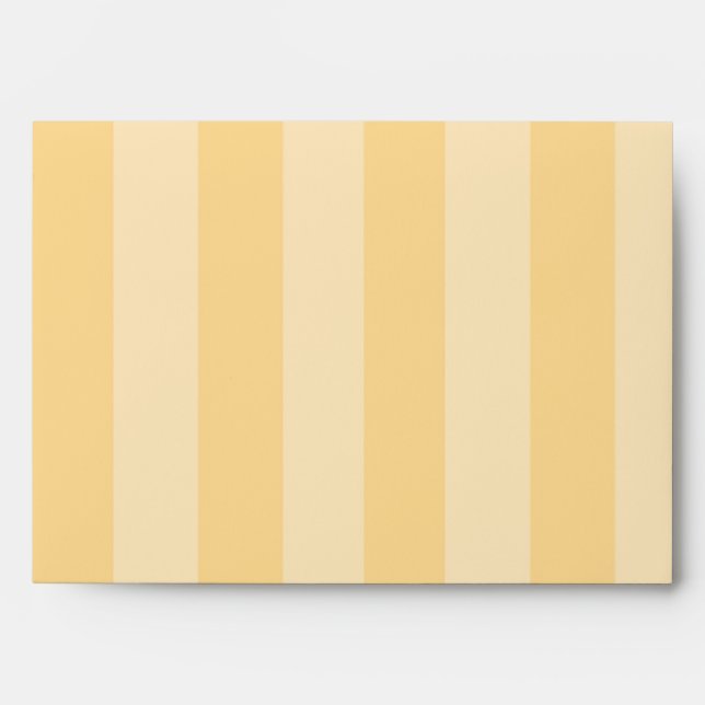 WHIMSICAL YELLOW STRIPE PATTERN ENVELOPE (Front)