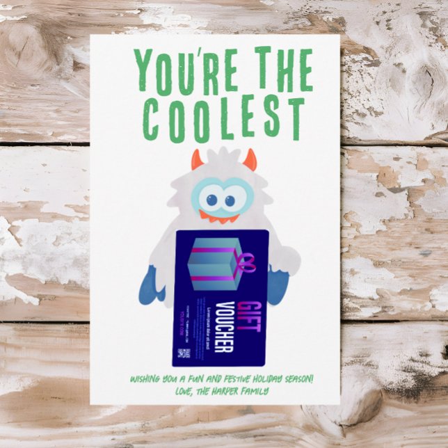 Whimsical Yeti Holiday Coach Gift Card Holder (Creator Uploaded)