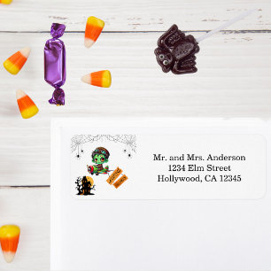 Whimsical Zombie Pilot Aeroplane Kids Halloween