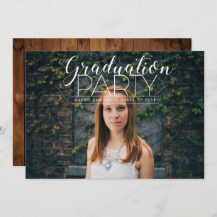 Whimsically Modern Graduation Party Invite