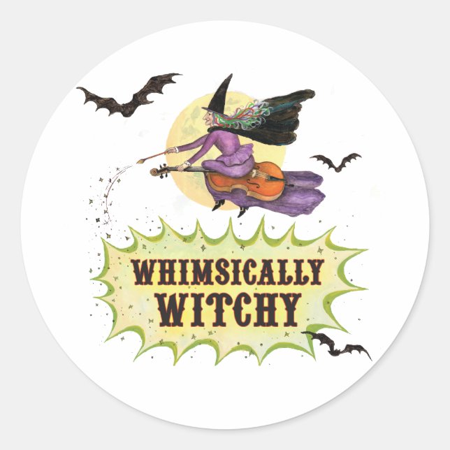 Whimsically Witchy Sticker (Front)
