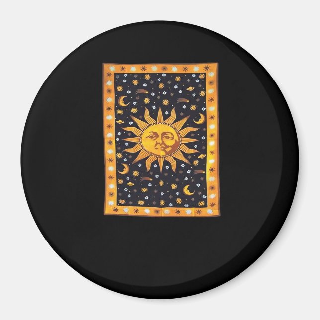 Whimsigoth 90s Sun And Moon Magnet (Front)