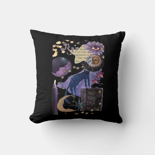 Whimsigoth Aesthetic 90s Cushion (Front)