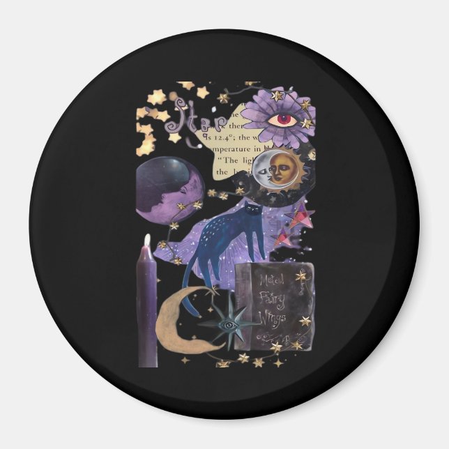 Whimsigoth Aesthetic 90s Magnet (Front)