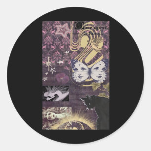 Whimsigoth Aesthetic Oversized Classic Round Sticker