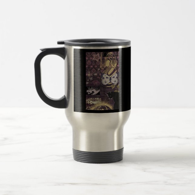 Whimsigoth Aesthetic Oversized Travel Mug (Left)