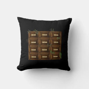 Whimsigoth Apothecary Drawers Cushion