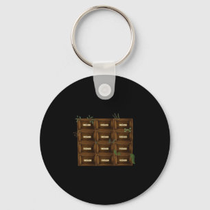 Whimsigoth Apothecary Drawers Key Ring