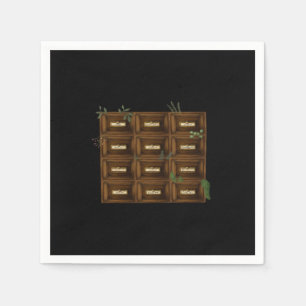 Whimsigoth Apothecary Drawers Napkin