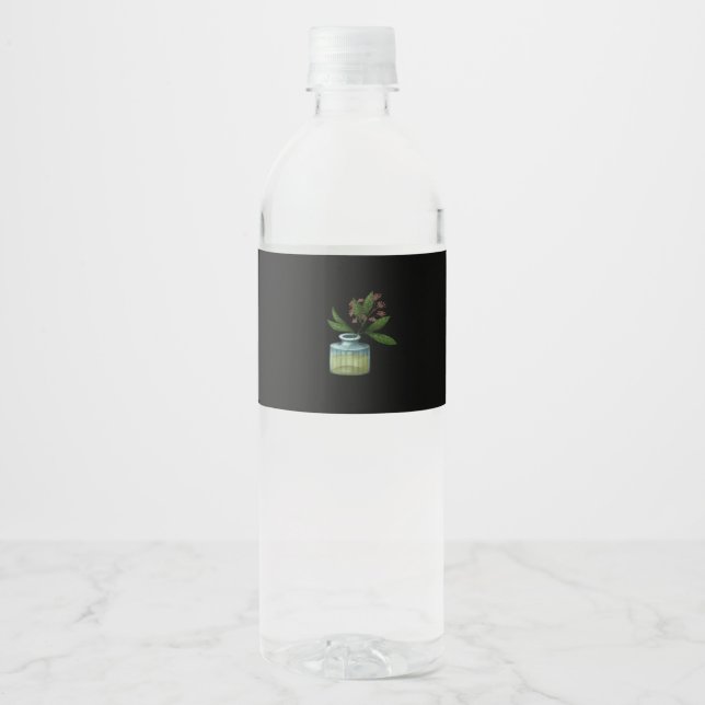 Whimsigoth Apothecary Vase Classic Water Bottle Label (Front)