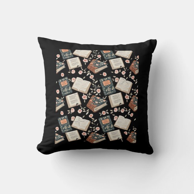 Whimsigoth Booktok Aesthetic Graphic Cushion (Front)