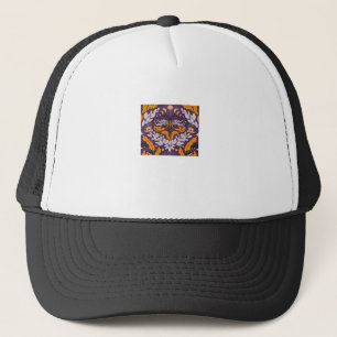 Whimsigoth Butterfly Florals - Purple, Lavender An Trucker Hat