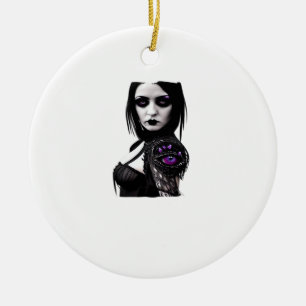 Whimsigoth Classic Design For Halloween Ceramic Tree Decoration