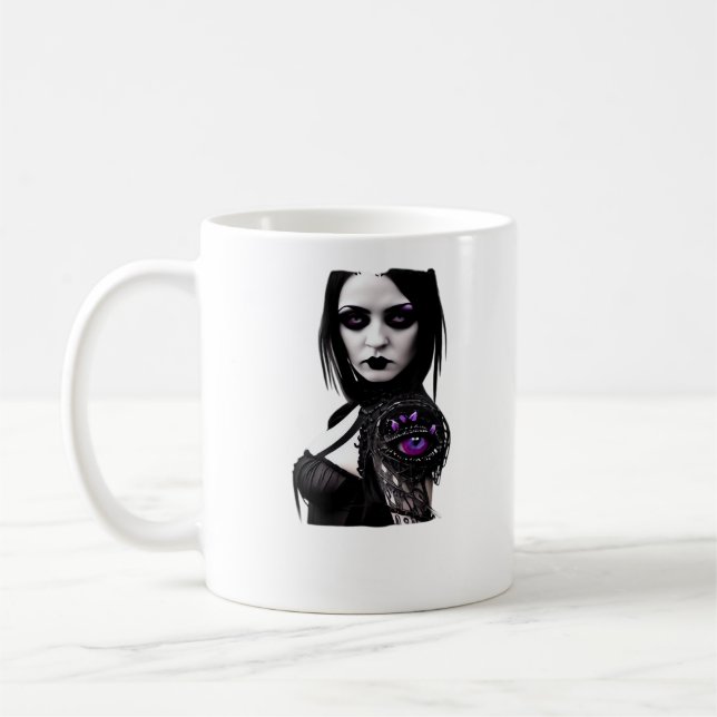 Whimsigoth Classic Design For Halloween Coffee Mug (Left)