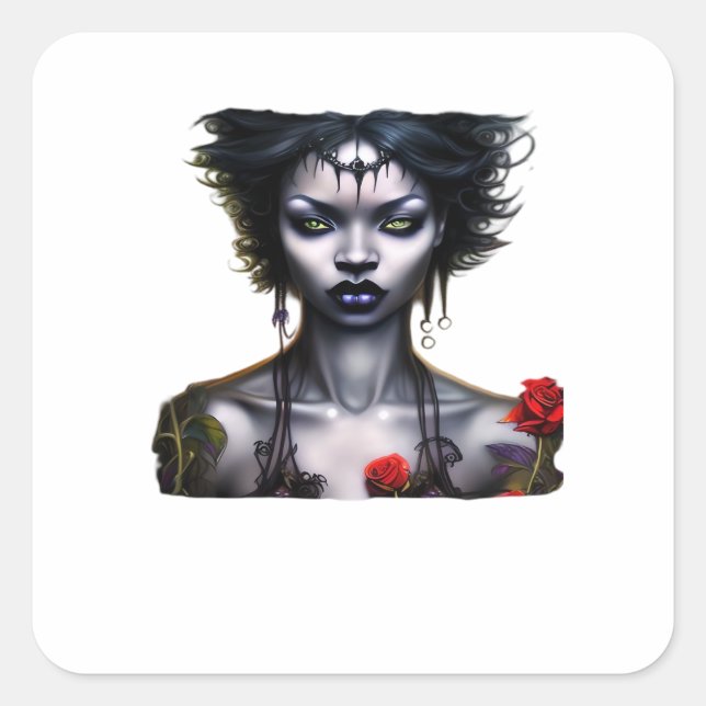 Whimsigoth Classic Magic  Square Sticker (Front)