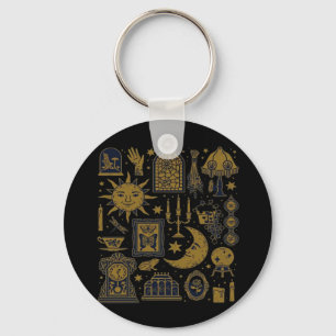 Whimsigoth Classic – Mystical Moons & Forest Key Ring