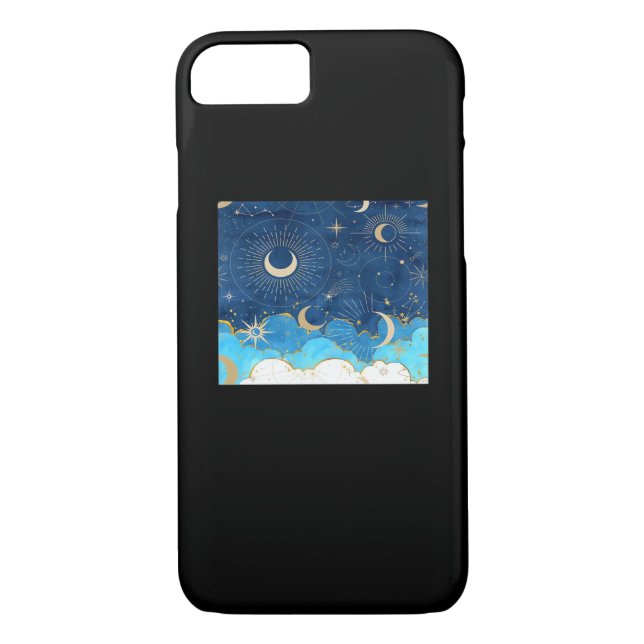 Whimsigoth Clouds Sun Moon Witchy Classic Case-Mate iPhone Case (Back)