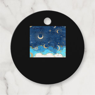 Whimsigoth Clouds Sun Moon Witchy Classic Favour Tags