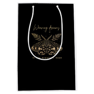 Whimsigoth Cottagecore Goblincore Mystical Moth Go Medium Gift Bag