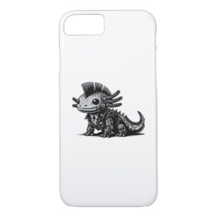 Whimsigoth Cyborg Axolotl Vintage Art Design Class Case-Mate iPhone Case