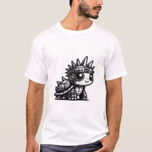 Whimsigoth Cyborg Turtle Vintage Art Design Classi T-Shirt