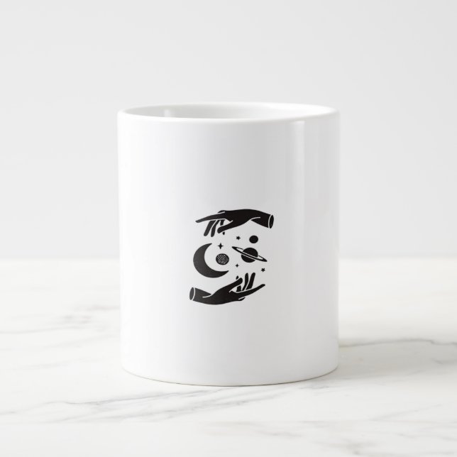 Whimsigoth Design Large Coffee Mug (Front)