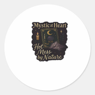 Whimsigoth Fantasy – Mystical Forests, Moons & Mag Classic Round Sticker