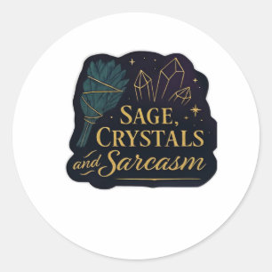 Whimsigoth Fantasy Mystical Forests, Moons & Magic Classic Round Sticker