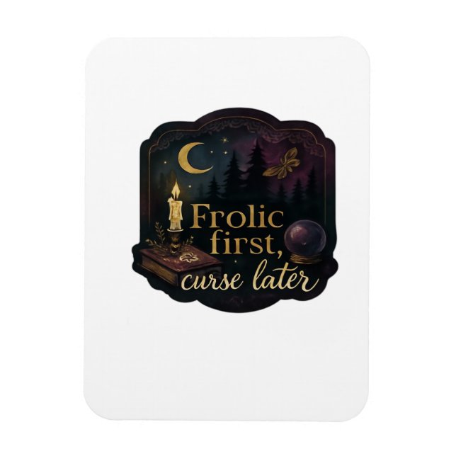Whimsigoth Fantasy Mystical Forests, Moons & Magic Magnet (Vertical)