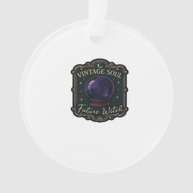 Whimsigoth Fantasy Mystical Forests, Moons & Magic Ornament (Front)