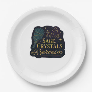 Whimsigoth Fantasy Mystical Forests, Moons & Magic Paper Plate