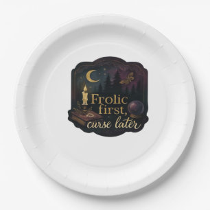 Whimsigoth Fantasy Mystical Forests, Moons & Magic Paper Plate