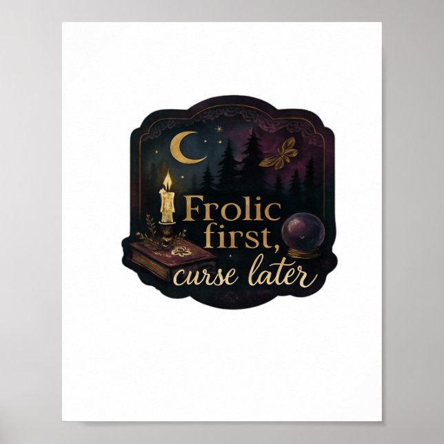 Whimsigoth Fantasy Mystical Forests, Moons & Magic Poster (Front)