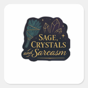 Whimsigoth Fantasy Mystical Forests, Moons & Magic Square Sticker