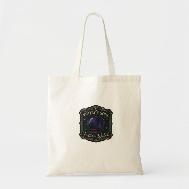 Whimsigoth Fantasy Mystical Forests, Moons & Magic Tote Bag (Front)