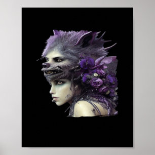 Whimsigoth Funny Design For Halloween Poster