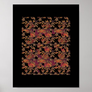Whimsigoth Golden Vinework Graphic Poster