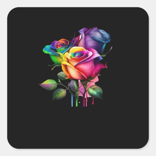 Whimsigoth – Gothic Design Square Sticker (Front)