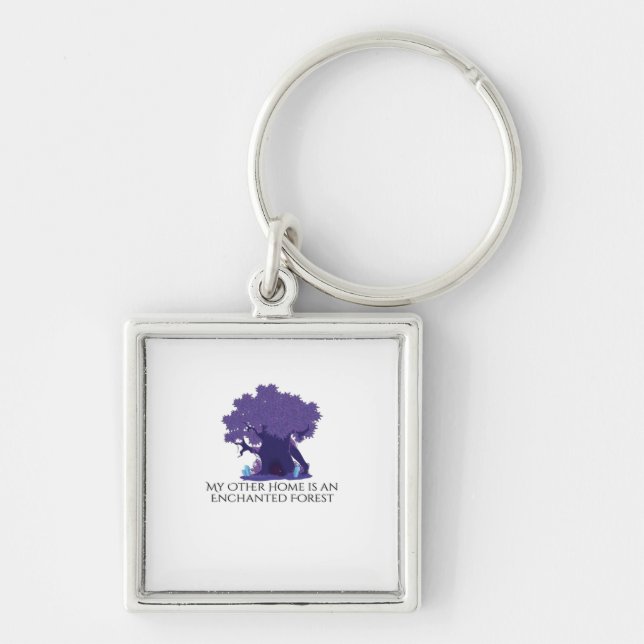 Whimsigoth Ink – Mystical Forests, Moons & Magic A Key Ring (Front)