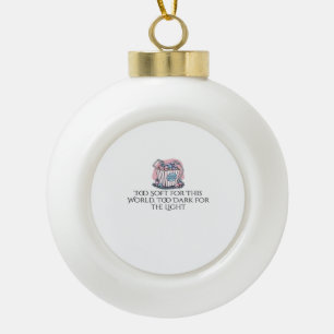 Whimsigoth Ink – Mystical Forests, Moons & Magic C Ceramic Ball Christmas Ornament
