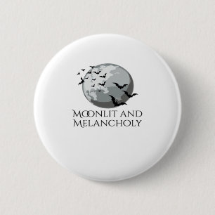 Whimsigoth Ink – Mystical Forests, Moons Magic Cla 6 Cm Round Badge