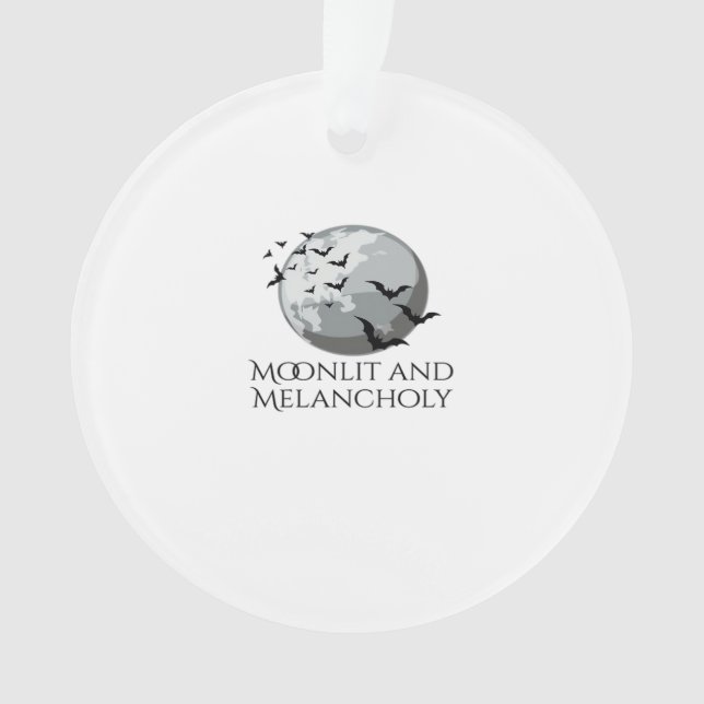 Whimsigoth Ink – Mystical Forests, Moons Magic Cla Ornament (Front)