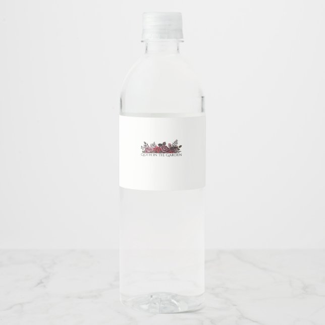 Whimsigoth Ink – Mystical Forests, Moons Magic Cla Water Bottle Label (Front)