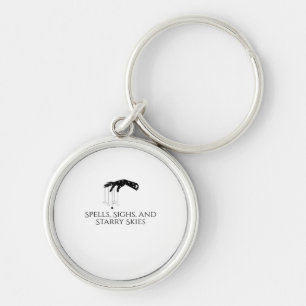 Whimsigoth Ink – Mystical Forests, Moons & Magic O Key Ring