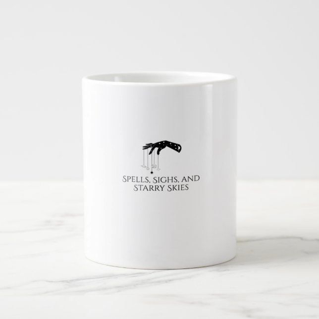 Whimsigoth Ink – Mystical Forests, Moons & Magic O Large Coffee Mug (Front)