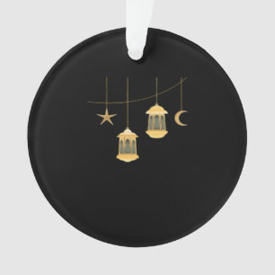 Whimsigoth Lantern Full Moon Night Sky Classic Ornament