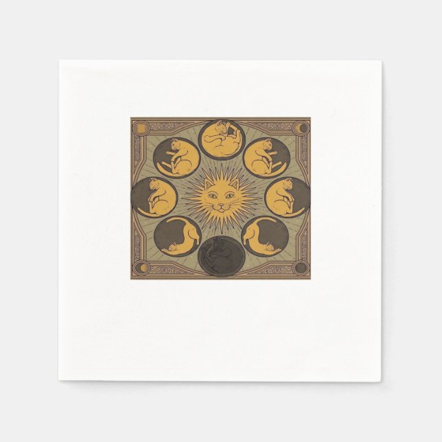 Whimsigoth Moon Classic Napkin (Front)